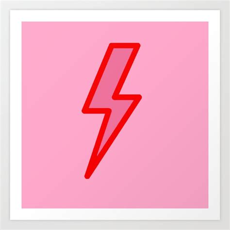 Pink and Red Y2k Lightning Bolt Wallpaper - Preppy Aesthetic Art Print ...