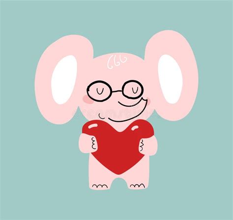 Baby Elephant Holding Heart Stock Illustrations – 173 Baby Elephant Holding Heart Stock ...