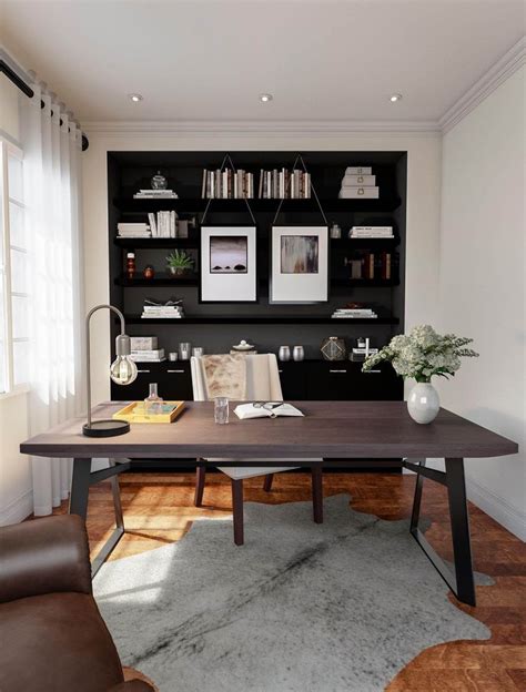 20+ Inspiring Contemporary Home Office Furniture Ideas - SWEETYHOMEE