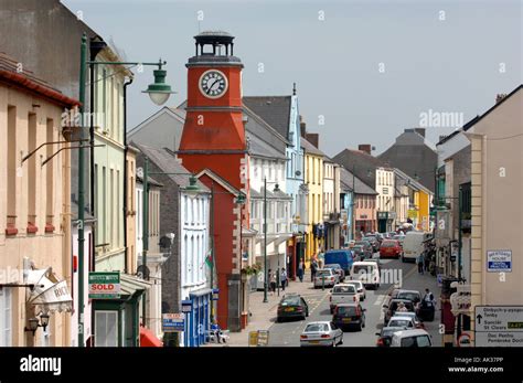 Pembroke town, Pembrokeshire, West Wales Stock Photo - Alamy