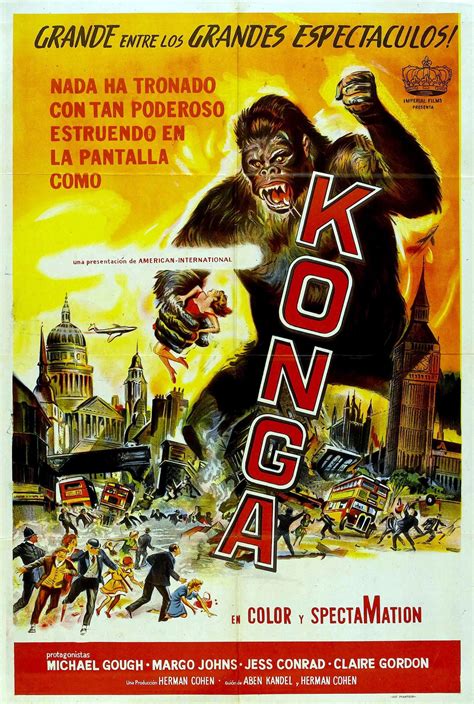 Konga | Science fiction movie posters, Movie posters, Horror movie posters