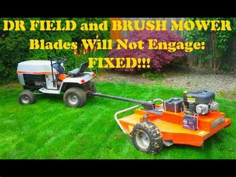 DR FIELD and BRUSH MOWER: BLADES WILL NOT ENGAGE - FIXED! - D.R. FIELD MOWER Blade Repair - YouTube