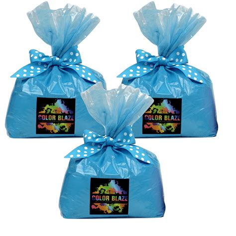 Color Blaze Gender Reveal Powder - 15 Pounds Blue - Ideal for baby boy announcements & reveals ...