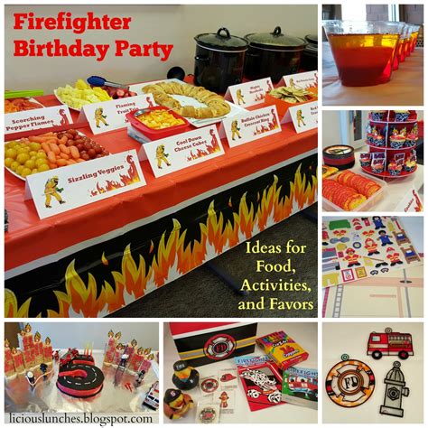 Licious Lunches: Planning a Firetruck Themed Birthday Party