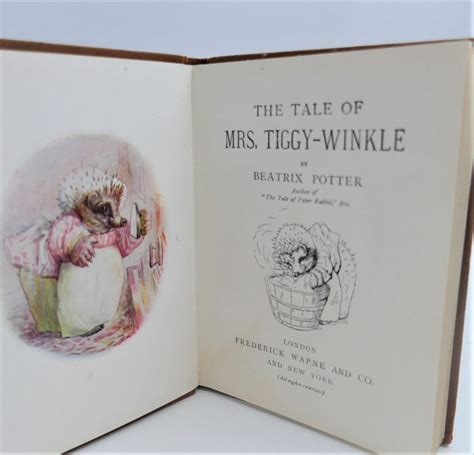 The Tale of Mrs Tiggy-Winkle (1908) - Ulysses Rare Books