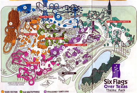 Theme Park Brochures Six Flags Over Texas - Theme Park Brochures