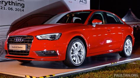 India-bound Audi A3 sedan showcased in Malaysia