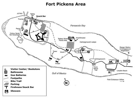 Fort Pickens Map