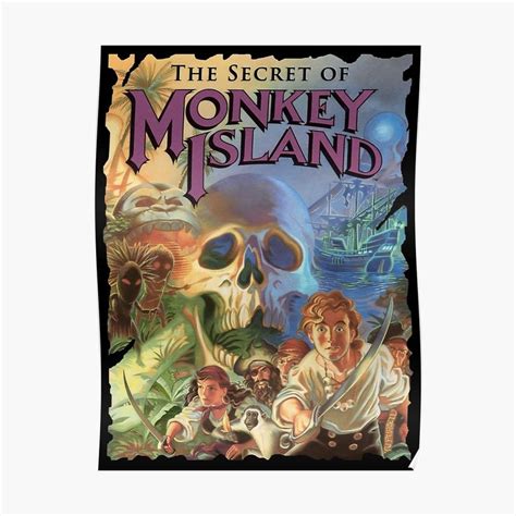 "Monkey Island" Poster by idaspark | Redbubble | Bedroom posters, Monkey island, Teenager ...