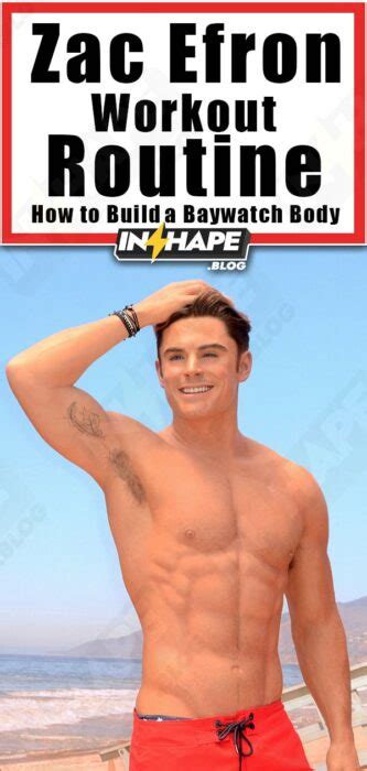 Zac Efron Workout Routine - How to Build a Baywatch Body - Be in shape