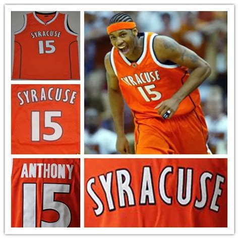 Carmelo Anthony SYRACUSE Jersey, Syracuse #15 Carmelo Anthony ...