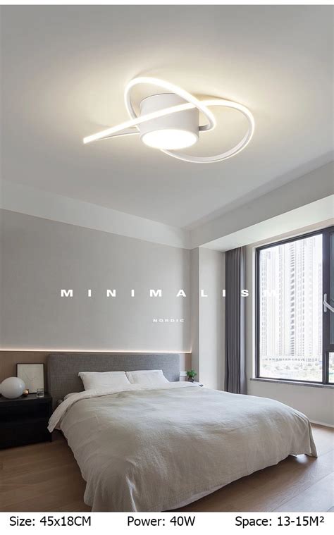 Modern Minimalist Modern Minimalist Nordic LED Ceiling Lights Bedroom ...