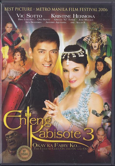 Vic Sotto Kristine Hermosa in ENTENG KABISOTE 3 Philippine DVD: OKAY KA FAIRY KO - DVDs & Blu ...