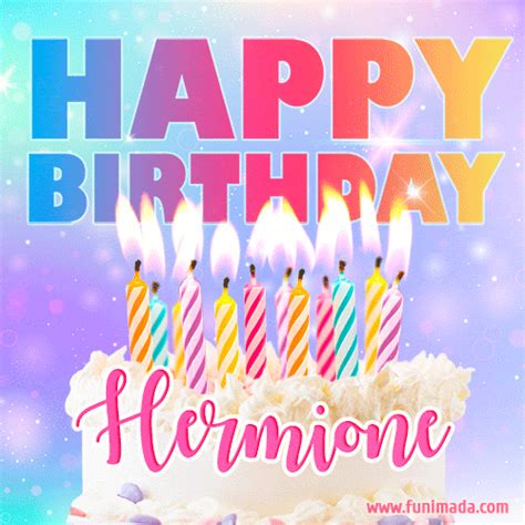 Funny Happy Birthday Hermione GIF — Download on Funimada.com