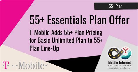 T-Mobile Introduces Essentials Unlimited 55+ Plan - Offering 3 Tiers of ...