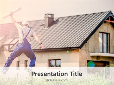 House Construction PowerPoint Template | Slidesbase