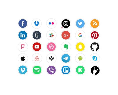 Social Media Icons/App icon Stickers Social Media Logo Vinyl Decal ...