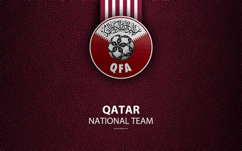 Download wallpapers Qatar national football team, Qatar Football Association, 4K, leather ...