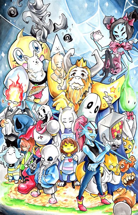 Watercolor Undertale Fan Art by ExShen on DeviantArt