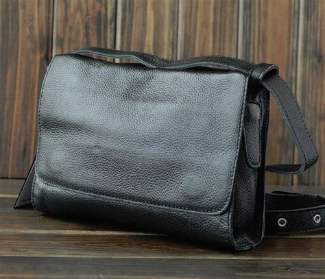 Leather messenger bag for women, leather purse - BagsWish