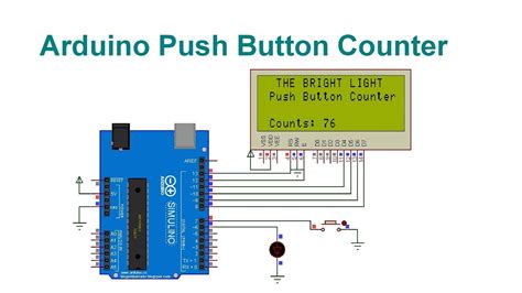 Arduino Push Button Counter || Code & Circuit || Proteus Simulation ...