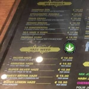 Amsterdam Coffeeshop Menu 2018 – Budhaze. Blog | Coffee shop, Amsterdam ...