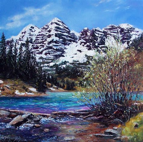 Donna Munsch Fine Art: Original Oil Painting Mountain Stream