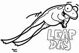 Leap Coloring Pages Day Year Printable Sheets Leapfrog Word Search  sketch template