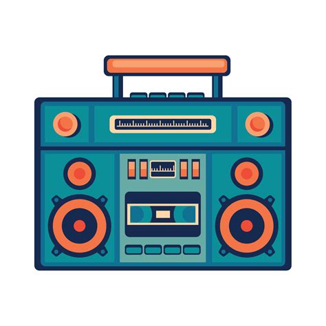 boombox retro style 11252483 Vector Art at Vecteezy