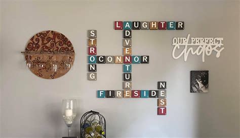 Home DIY Scrabble Tile Wall Art – The Henn House