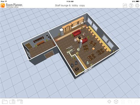 3D view of SIS Staff Lounge floor plan Staff Lounge, Gathering Space, Staffing, Sis, Bathroom ...