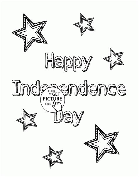 Celebrate Happy Independence Day coloring page for kids, coloring pages ...