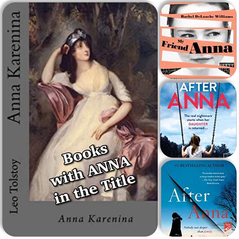 Silver's Reviews: Books With ANNA in the Title