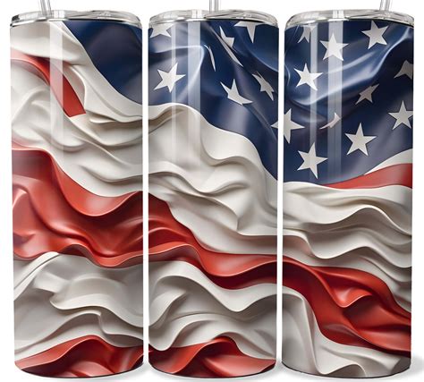 3D American Flag – Blue Bonnet Studios