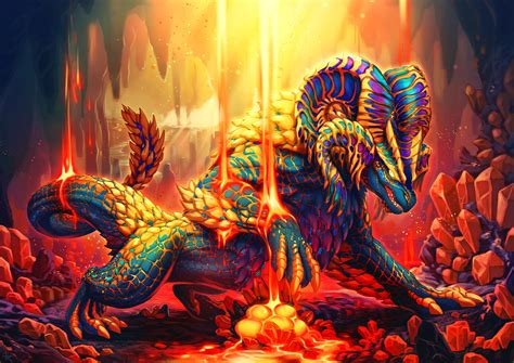 ArtStation - Fanart - Magma Caverns, Kulve Taroth's Nest