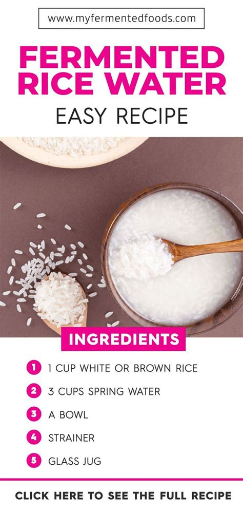 Fermented rice water benefits for skin and hair includes recipes – Artofit