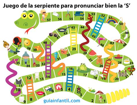 El juego de la serpiente para niños con problemas con la 'S'