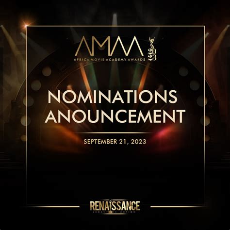 AMAA Nominations list - Africa Movie Academy Awards