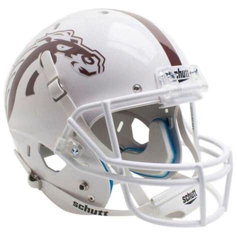 WESTERN MICHIGAN BRONCOS WHITE SCHUTT XP FULL SIZE REPLICA FOOTBALL HELMET | eBay