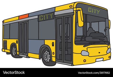 City bus Royalty Free Vector Image - VectorStock