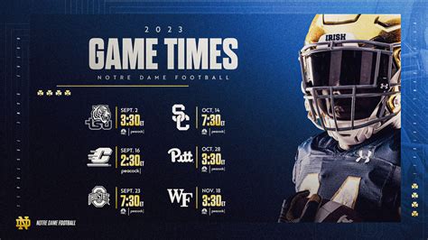 Notre Dame And NBC Sports Announce 2023 Football Kick Times – Notre Dame Fighting Irish ...