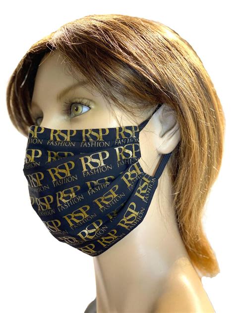 RSP Fashion Surgical Style Designer Face Mask | Etsy Logo Face, Photo ...