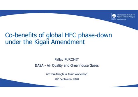 Co‐benefits of global HFC phase‐down under the Kigali Amendment | PPT