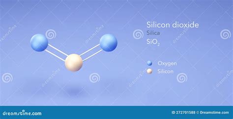 Silicon Dioxide Molecule, Molecular Structures, Silica, 3d Model ...