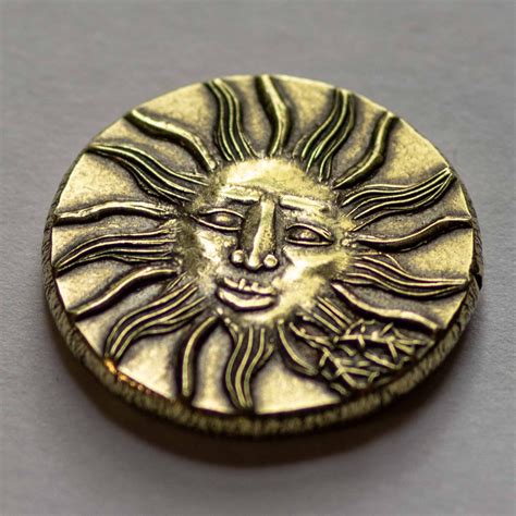 American Gods Sun Coin Mad Sweeney's Lucky Coin - Etsy Canada