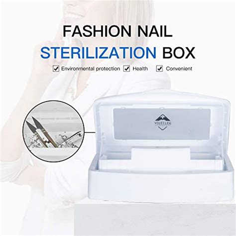 Plastic Sterilizing Tray-Tool Sterilization Box,Clean Sterilizer Box Storage Organizer for Nail ...