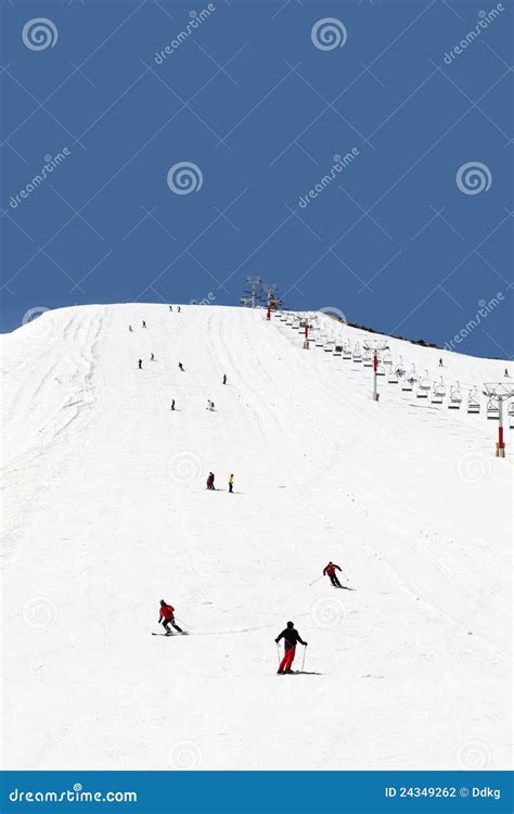 Skiing in Lebanon stock photo. Image of outdoors, east - 24349262