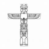 Native American Totem Pole Coloring Pages sketch template