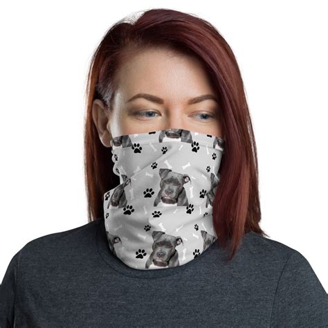 Pit Bull Face Mask Pit Bull Mask for Adults Washable Pit | Etsy