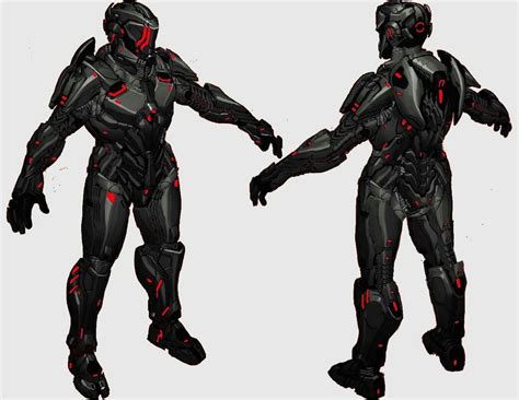 XPAS19 Predator Ancient Human Combat Skin and Power Armor built using adaptive nano Crystalline ...